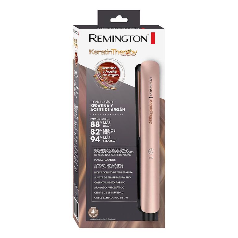 PLANCHA PARA CABELLO REMINGTON S8599 KERATIN - flamingo