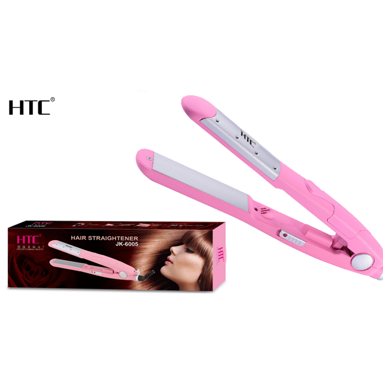 Plancha Para Cabello Cerámica 220 Grados HTC JK-6005 - flamingo