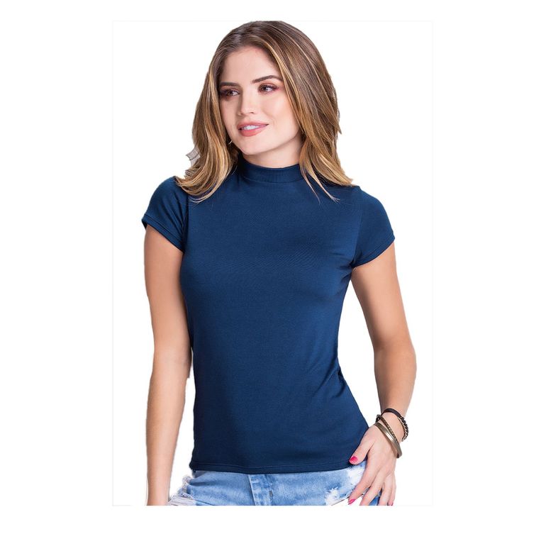 Camiseta Mujer Azul Atypical 68821 - flamingo